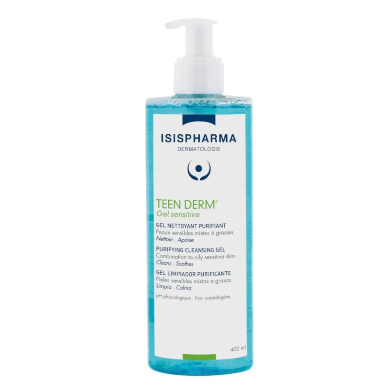 Isispharma Teen Derm Gel Sensitive nettoyant - 400 ml
