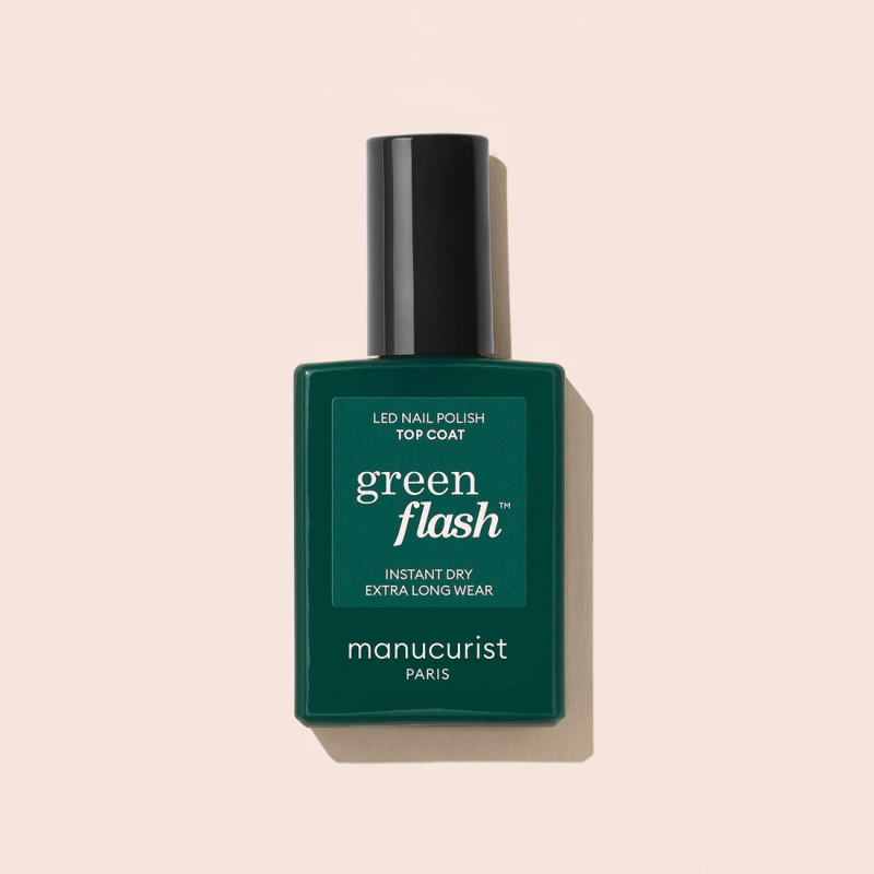 Manucurist Vernis Green Flash Top Coat - 15ml 