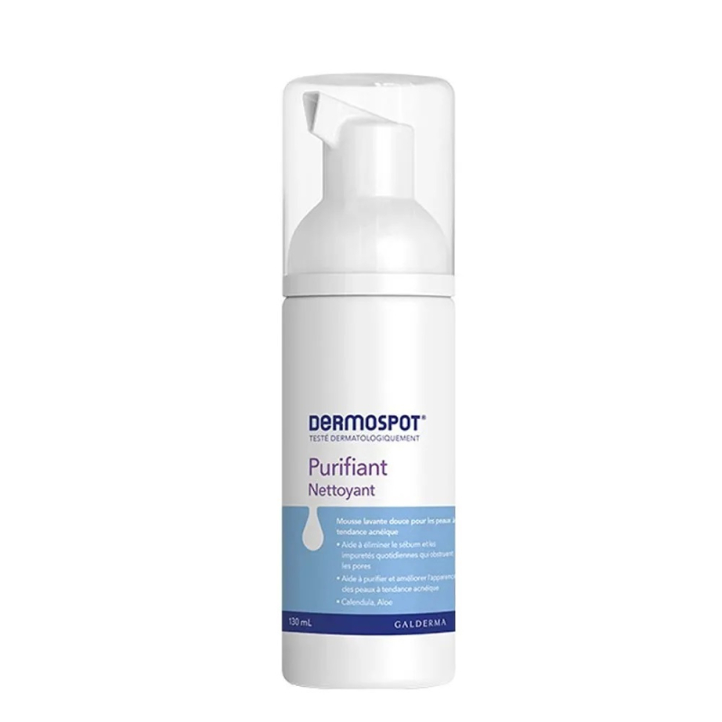 Galderma Dermospot Mousse Nettoyante Peaux à tendance acnéique - 130ml