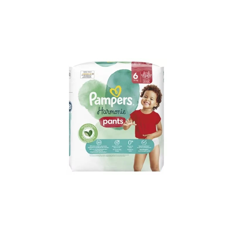 Pampers Harmonie 24 Couches-Culottes Taille 6 (15 kg et +)