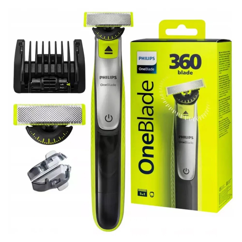 Philips Rasoir électrique One Blade lame 360 sabot 5en1