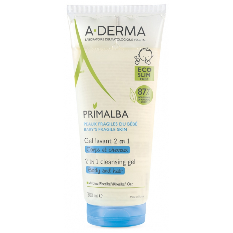 A-DERMA Primalba Gel Lavant 2en1- 200 ml