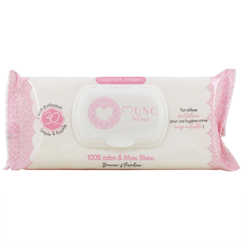 Musc Intime Lingettes - 30 pièces 
