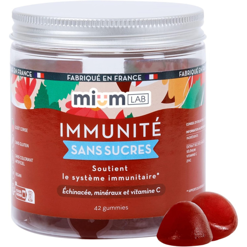 Mium Lab Immunité sans sucres - 42 gummies