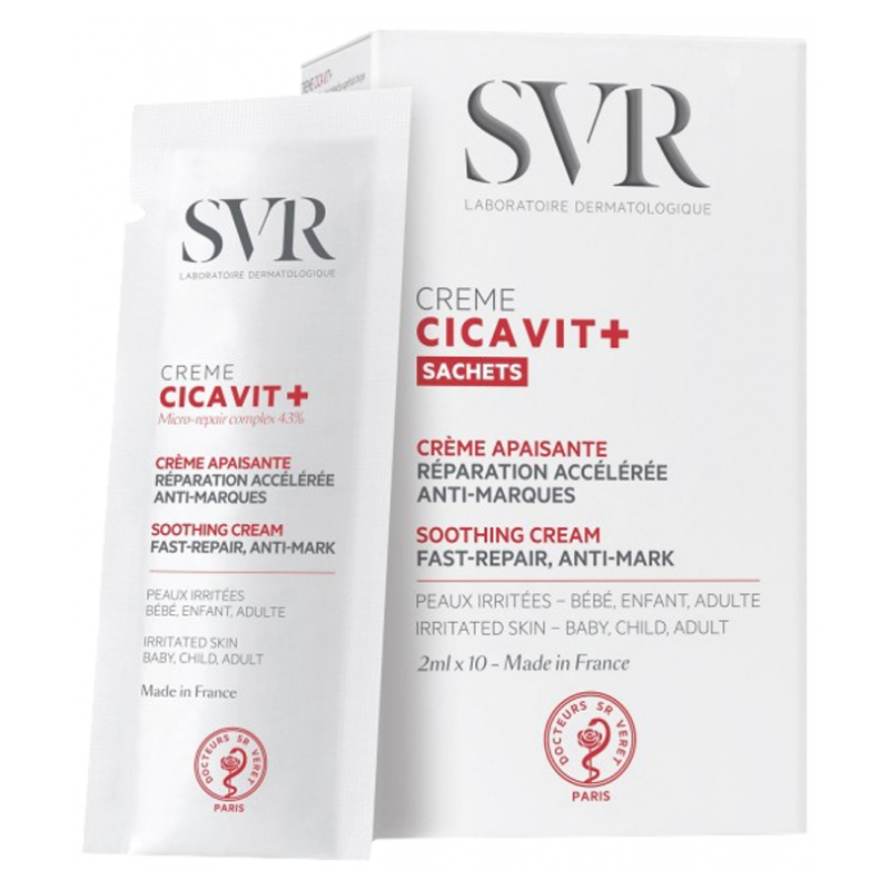 SVR Cicavit+ Crème Apaisante Réparation Accélérée Anti-Marques - 10 Sachets