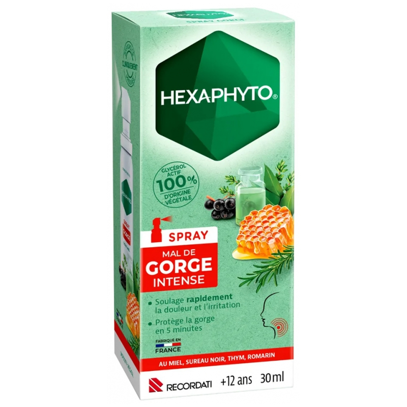 Hexaphyto Spray Mal de Gorge Intense - 30 ml