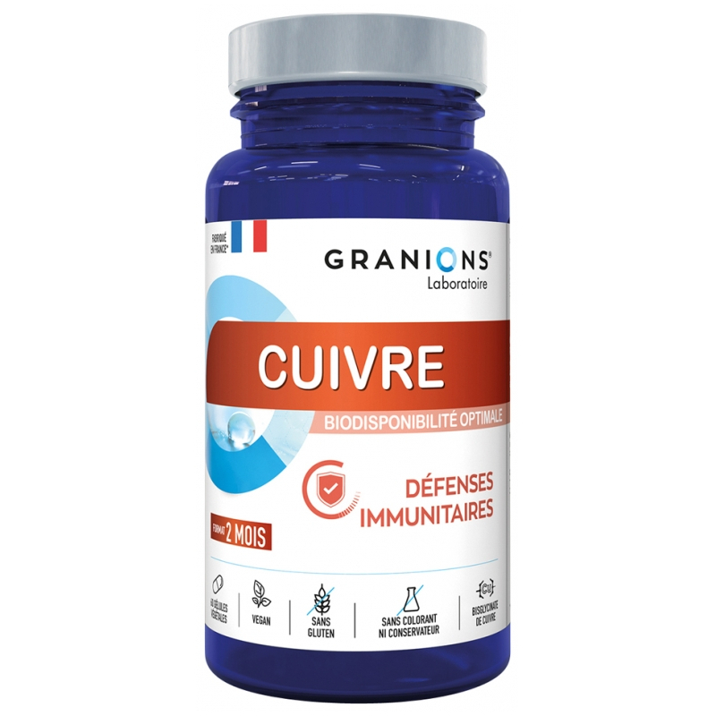 Granions Cuivre - 60 Gélules Végétales