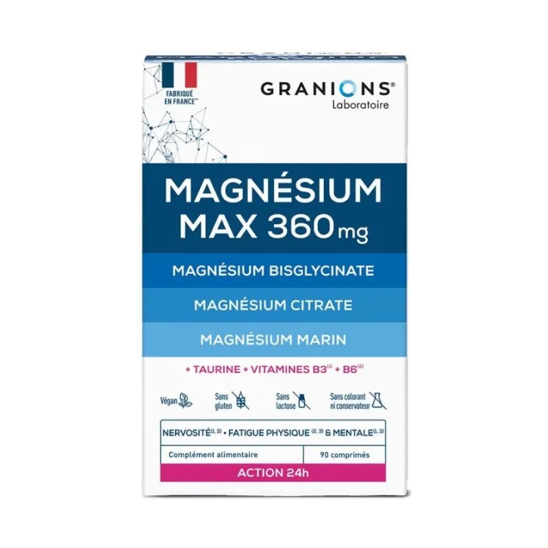 Granions Magnésium Max 360mg - 90 comprimés