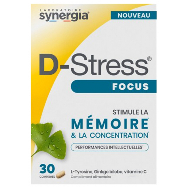 Synergia D-Stress Focus - 30 Comprimés