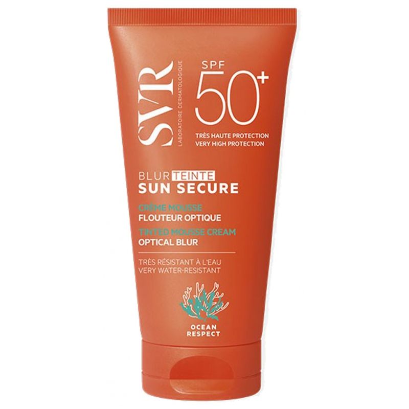 SVR Sun Secure Blur Crème Mousse Flouteur Optique SPF50+ Teinté - 50 ml