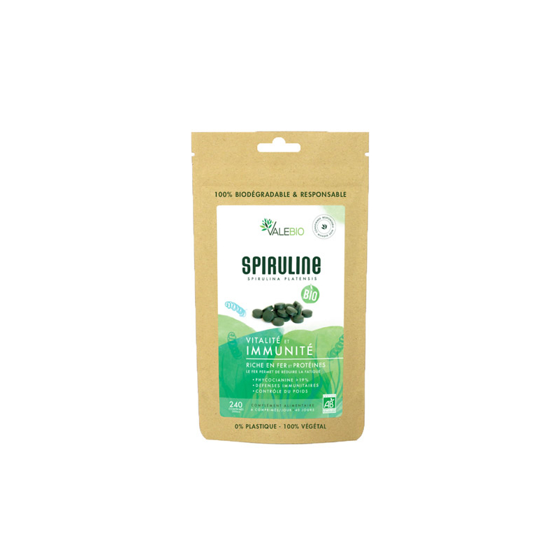 Valebio Spiruline BIO - 240 comprimés