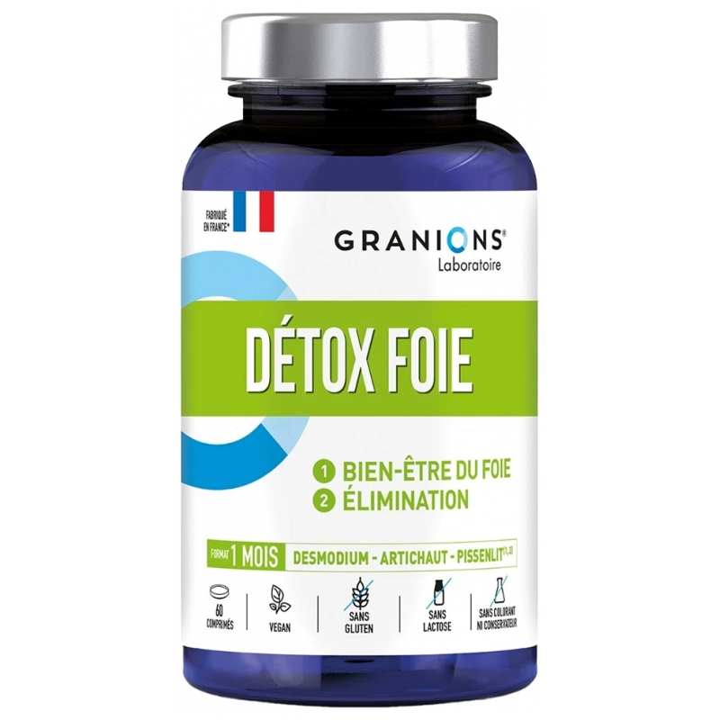 Granions Détox Foie 1000 mg - 60 comprimés