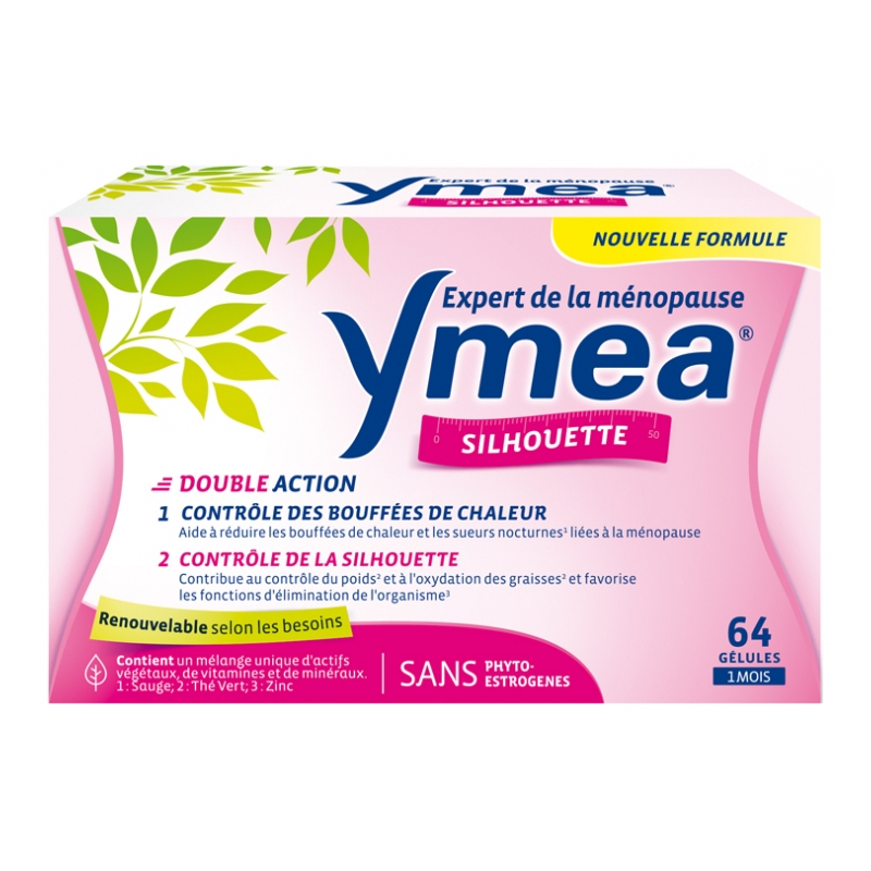 Ymea Ménopause Bouffées de Chaleur et Silhouette - 64 Gélules