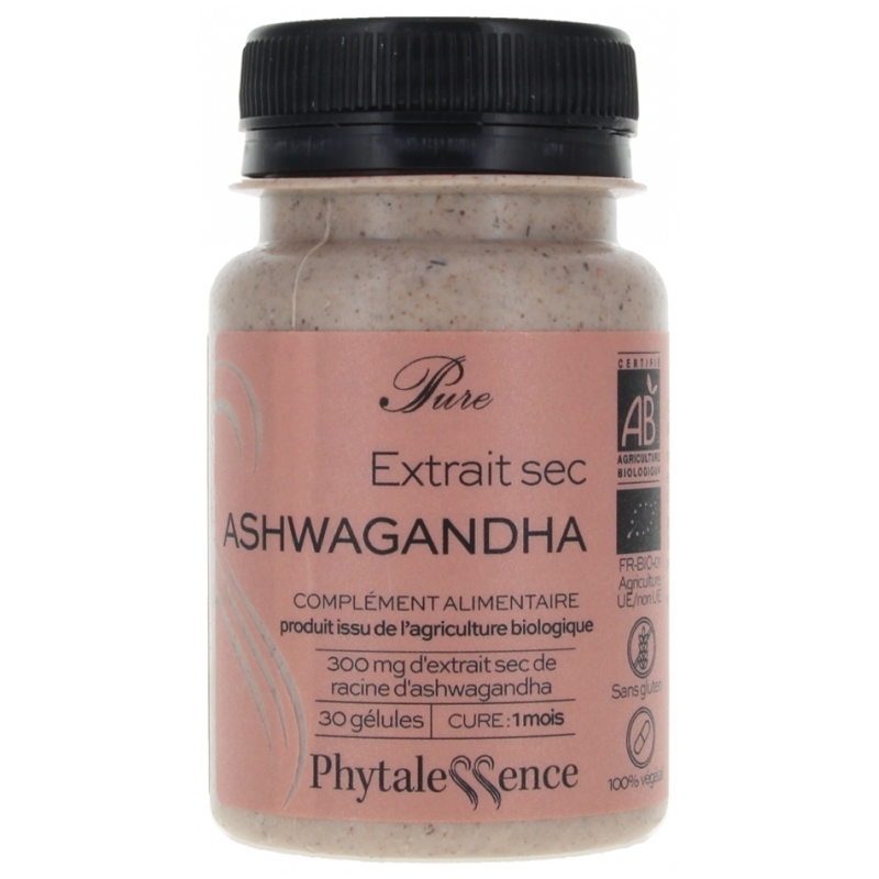 Phytalessence Pure Extrait sec d'Ashwagandha BIO - 30 gélules