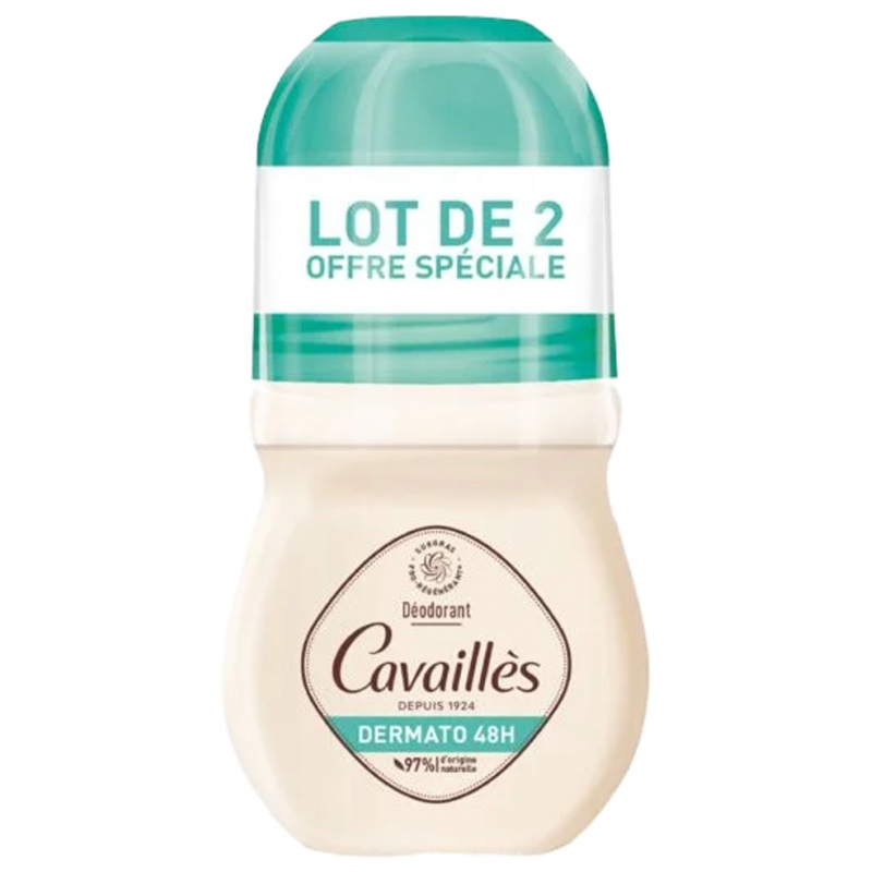 Cavaillès Rogé Cavaillès Dermato 48H Déodorant Roll-On - Lot de 2 x 50 ml