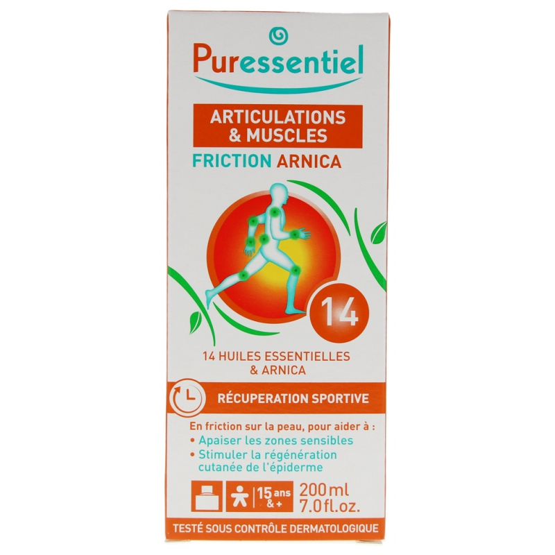 Puressentiel Articulations & Muscles Friction Arnica aux 14 Huiles Essentielles - 200 ml