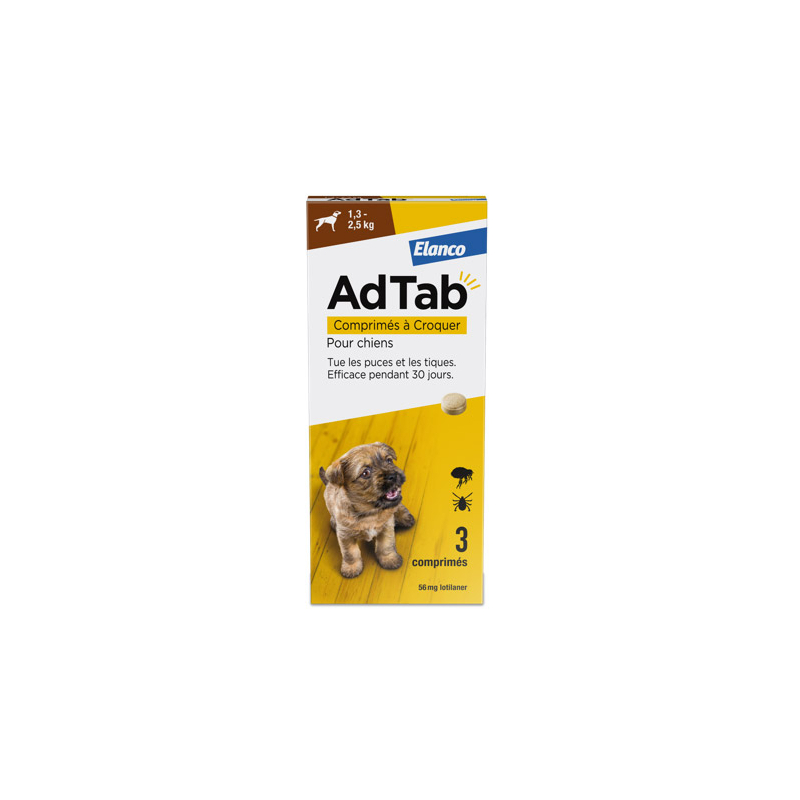 AdTab 56 mg - 3 comprimés à croquer
