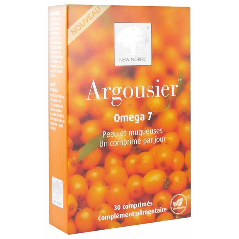 New Nordic Argousier Omega 7 Peau et Muqueuses - 30 Comprimés