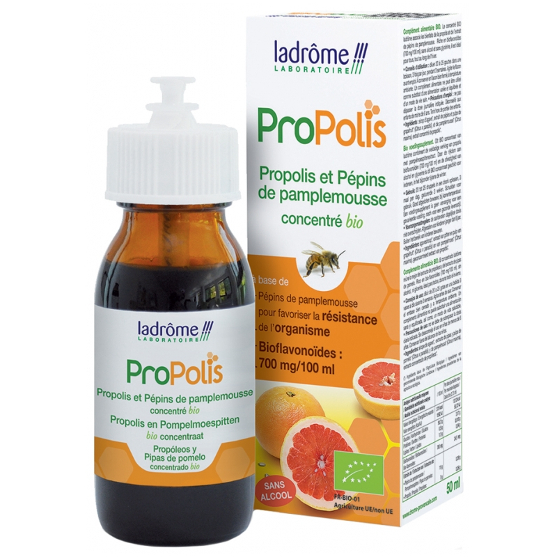 Ladrôme Propolis et Pépins de Pamplemousse Concentré Bio - 50 ml