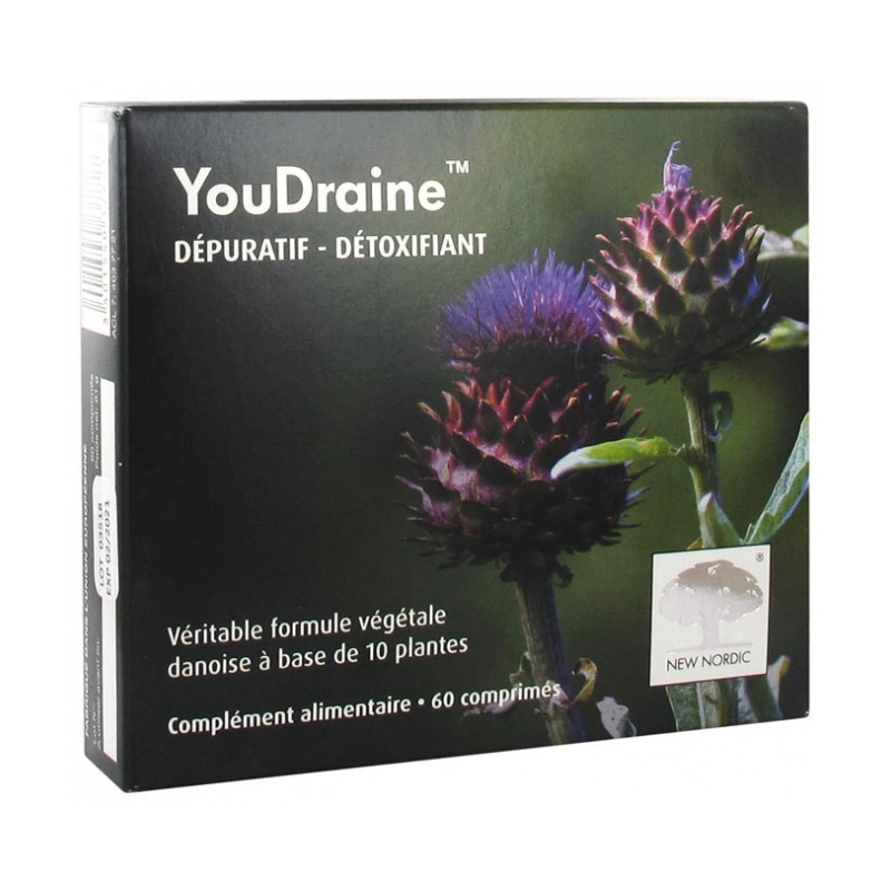 New Nordic YouDraine Dépuratif Détoxifiant - 60 Comprimés