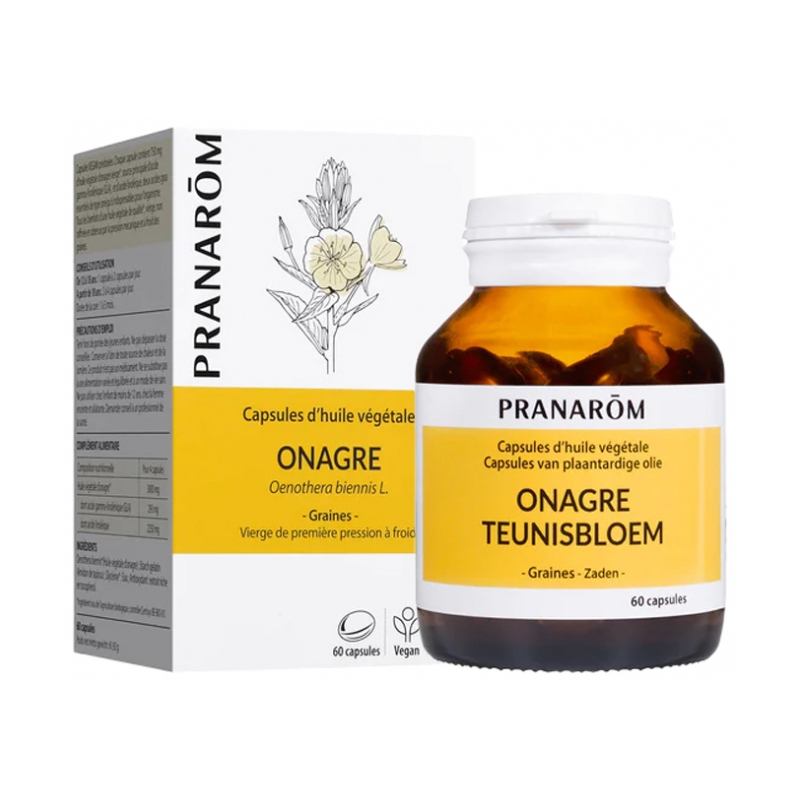 Pranarôm Capsules d'Huile Végétale Onagre - 60 Capsules