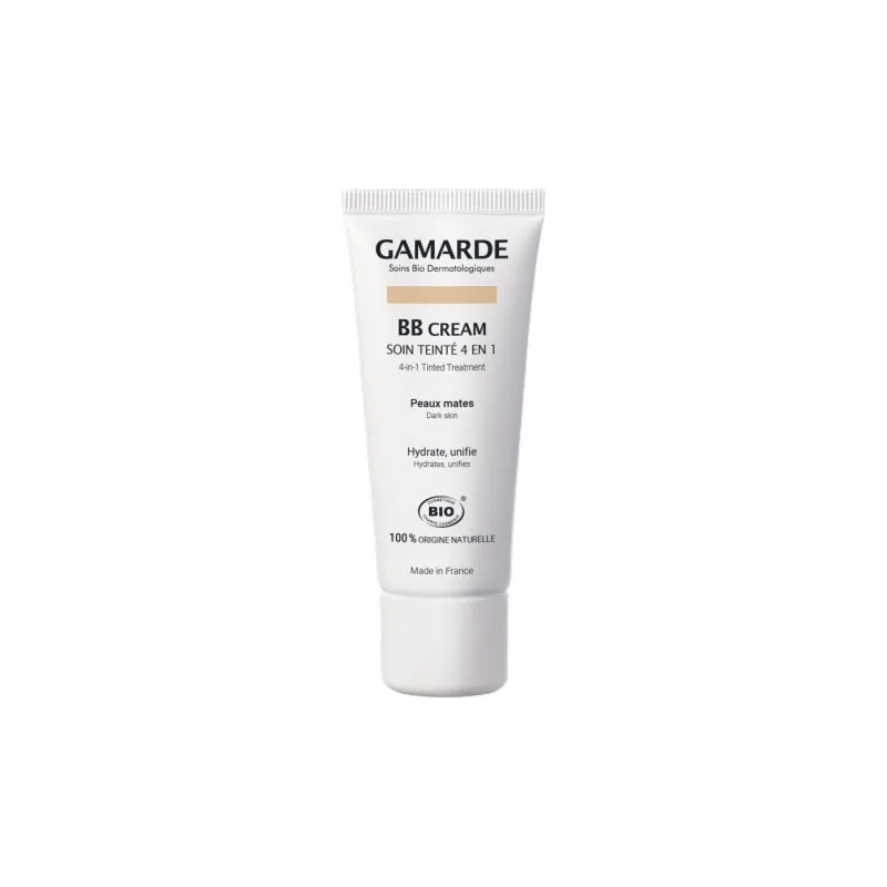 Gamarde BB Cream Soin Teinté 4 en 1 Peaux Mates Bio - 40ml