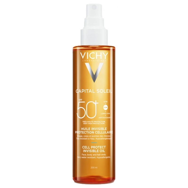 Vichy Capital Soleil Huile Invisible Protection Cellulaire SPF50+ - 200 ml