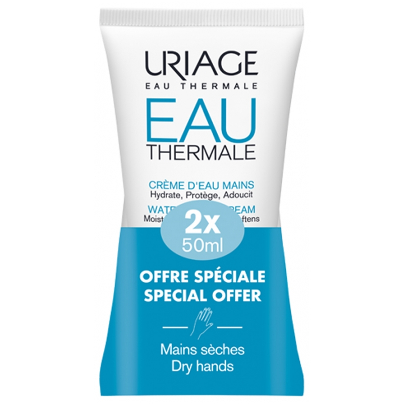 Uriage Crème d'Eau Mains - Lot de 2 x 50 ml