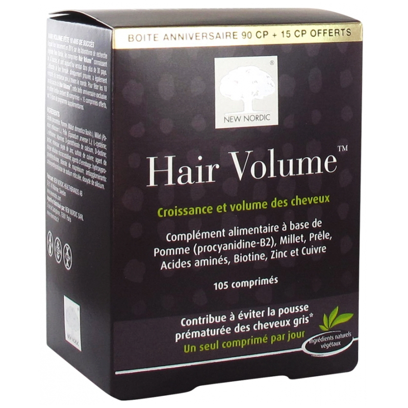 New Nordic Hair Volume - 90 Comprimés + 15 Comprimés Offerts