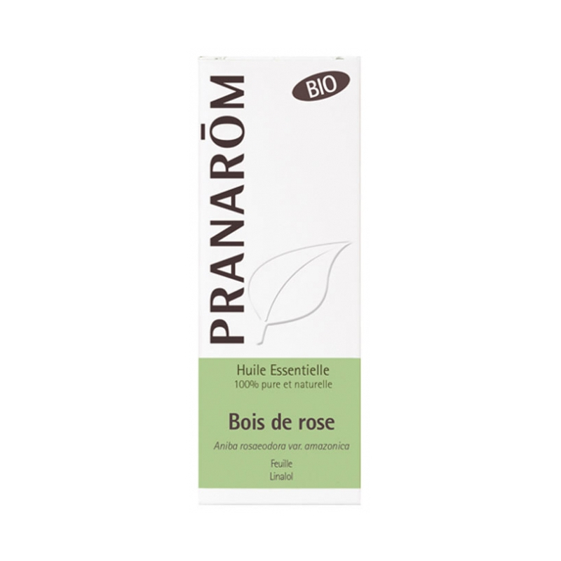 Pranarôm Huile Essentielle Bois de Rose (Aniba rosaeodora ssp amazonica) Bio - 10 ml