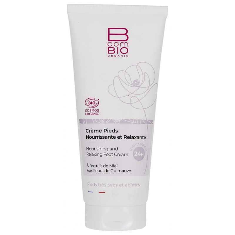 BcomBIO Crème Pieds Nourrissante et Relaxante Bio - 100 ml