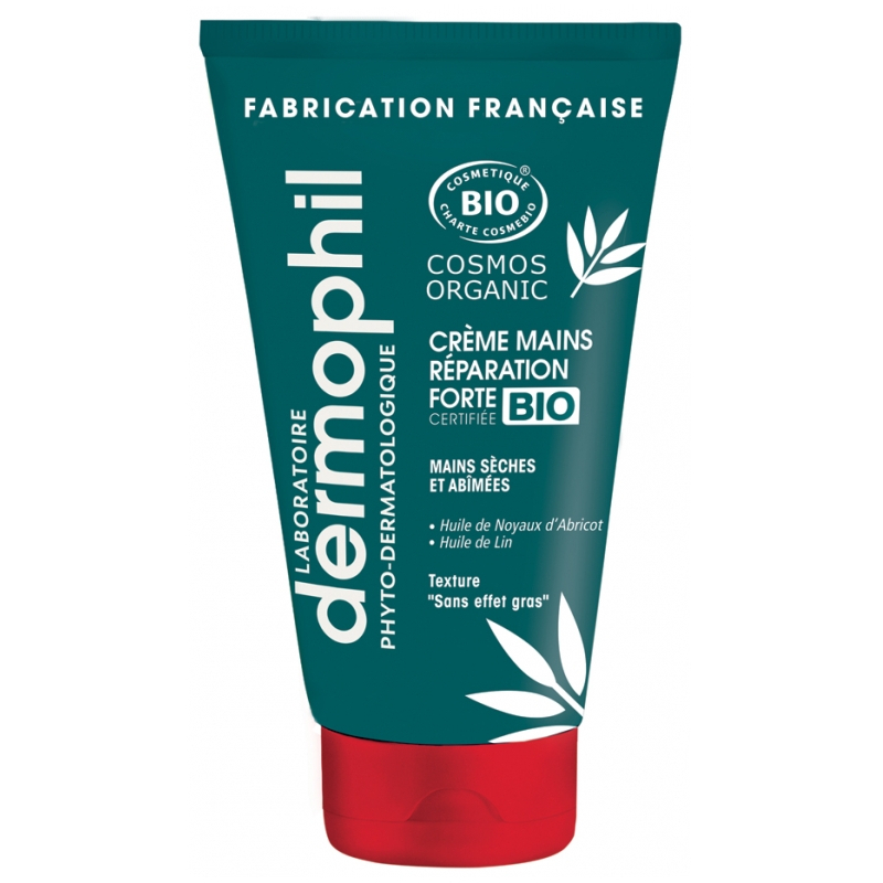 Dermophil Indien Crème Mains Réparation Forte Bio - 75 ml