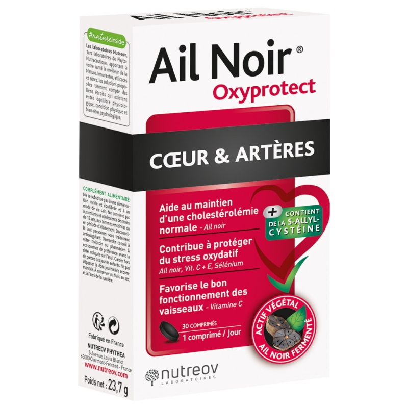 Nutreov Ail Noir Oxyprotect Coeur et Artères - 30 Comprimés