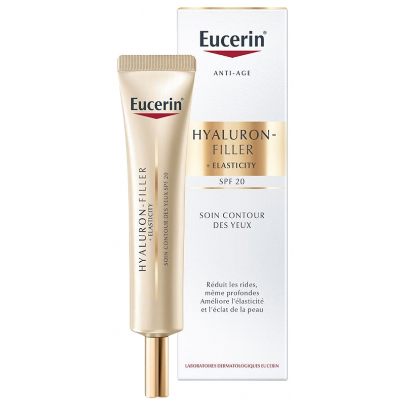Eucerin Hyaluron-Filler + Elasticity Soin Contour des Yeux SPF20 - 15 ml