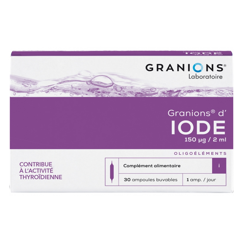Granions 30 Ampoules d'Iode 