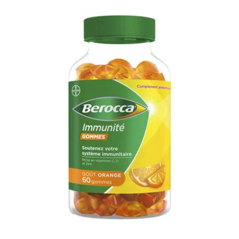 Berocca Immunité Goût Orange - 60 Gommes