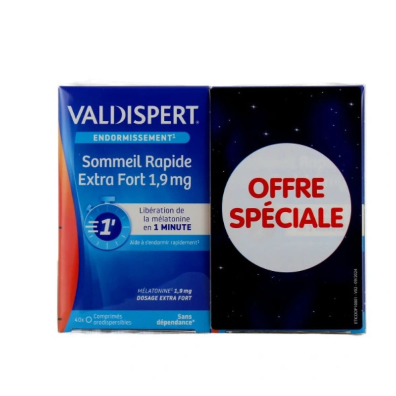 Valdispert Sommeil Rapide - 2 x 40 Comprimés