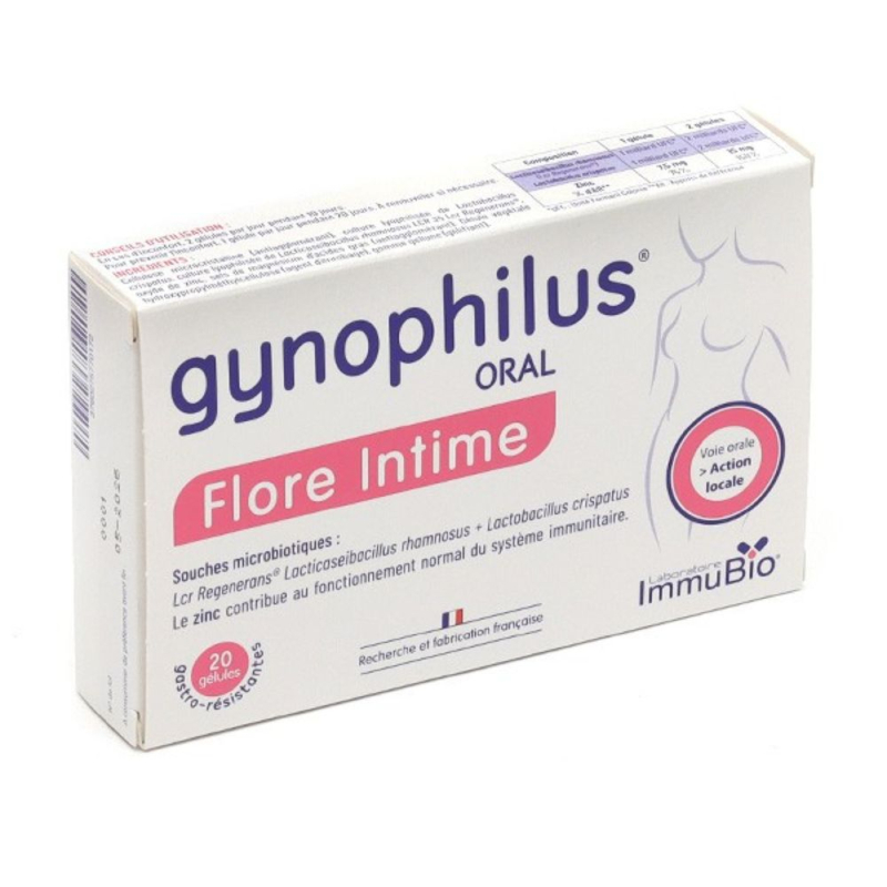 Gynophilus Oral Flore intime gélules - 20 gélules 