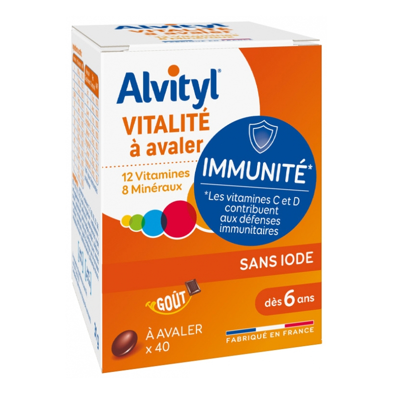 Alvityl Vitalité 40 Comprimés à Avaler