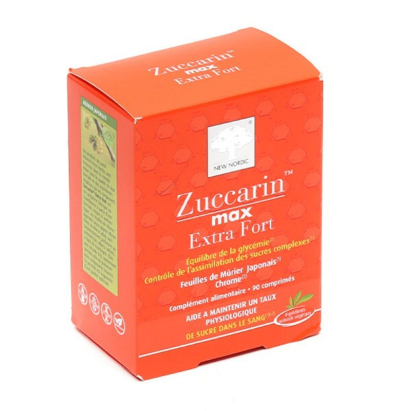New Nordic Zuccarin Max Extra Fort - 90 Comprimés