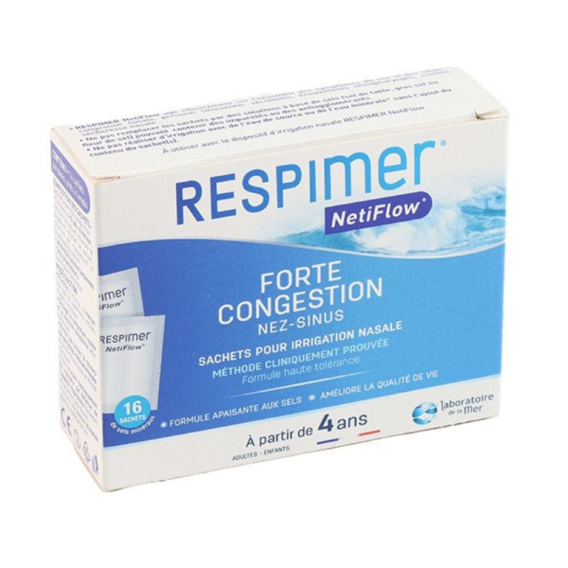 Respimer Netiflow Sachets pour irrigation nasale - 16 sachets
