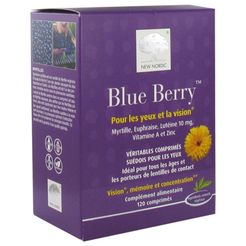 New Nordic Blue Berry - 120 Comprimés