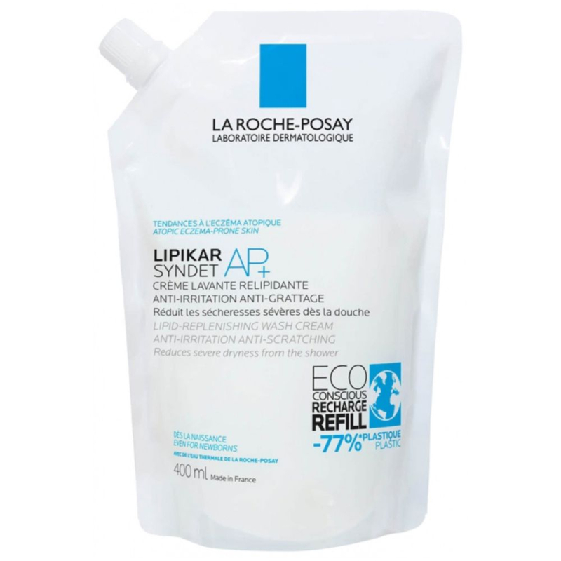 La Roche-Posay Lipikar Syndet AP+ Éco-Recharge - 400 ml