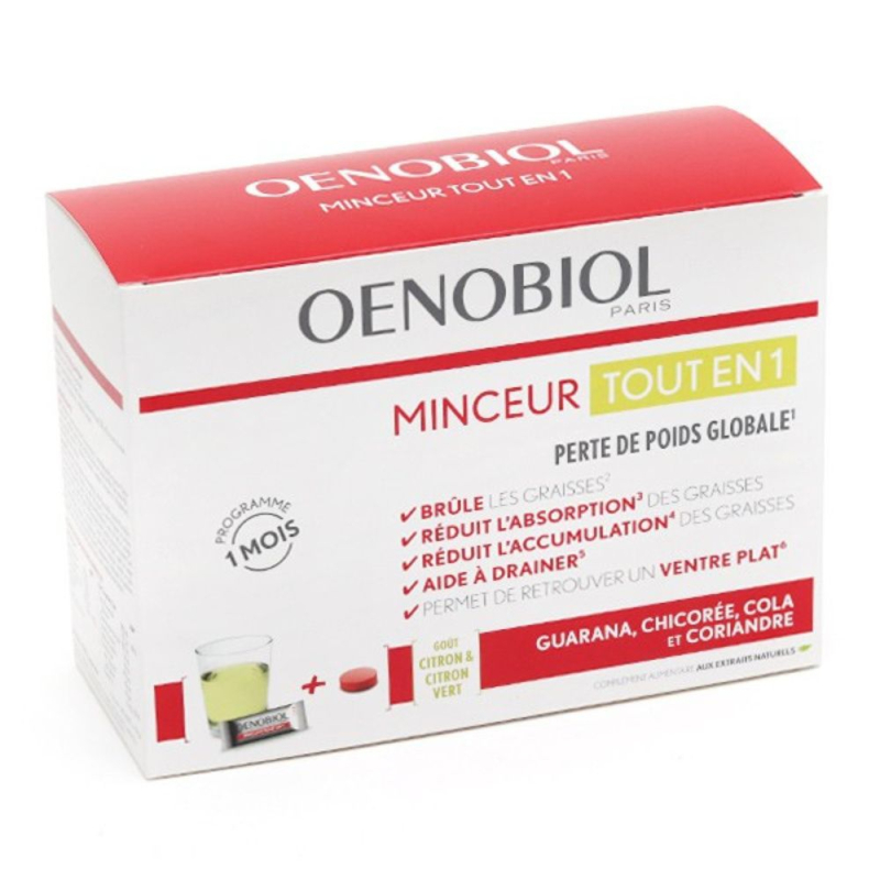 Oenobiol Minceur Tout En 1 - 30 sticks + 60 Comprimés