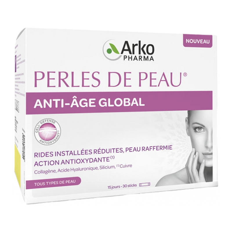 Arkopharma Skin Pearls Global Anti-Ageing - 30 Sticks