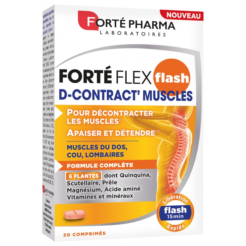 Forté Pharma Forté Flex Flash D-Contract' Muscles - 20 Comprimés
