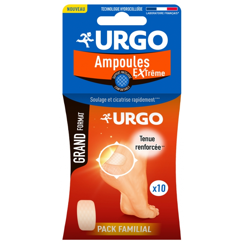 Urgo Ampoules Extrême - 10 Pansements Grand Format