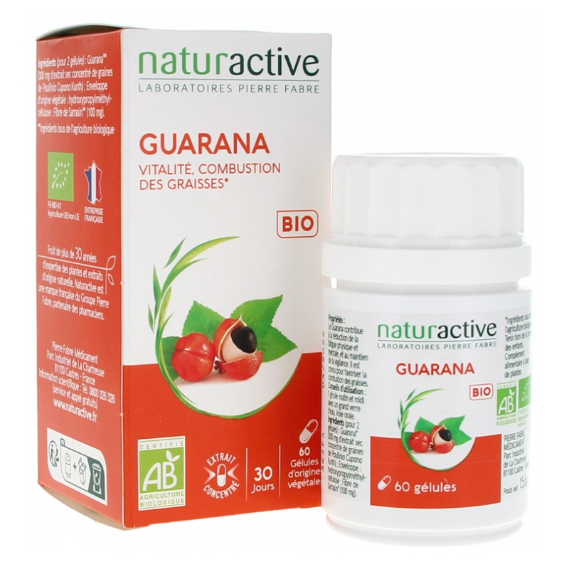 Naturactive Guarana Bio - 60 Gélules