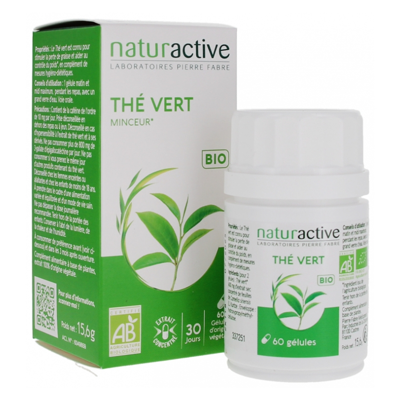 Naturactive Thé Vert Bio - 60 Gélules