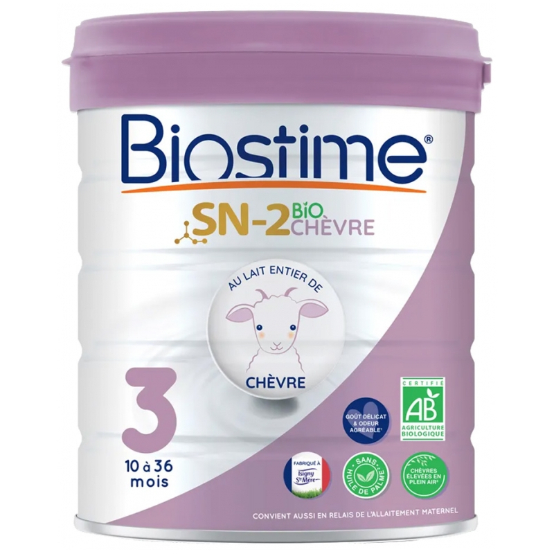Biostime SN-2 Bio Chèvre 3ème Âge de 10 à 36 Mois - 800 g